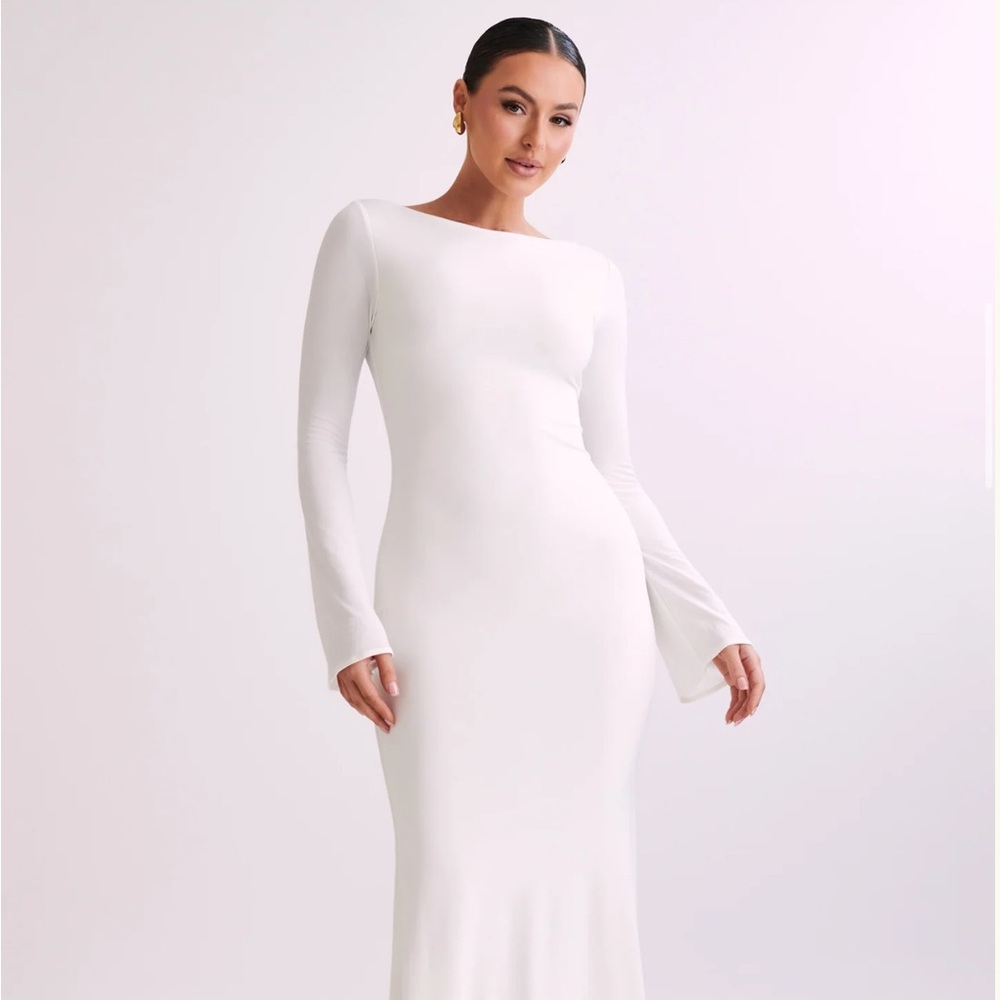 MESHKI Long Sleeve Maxi Dress